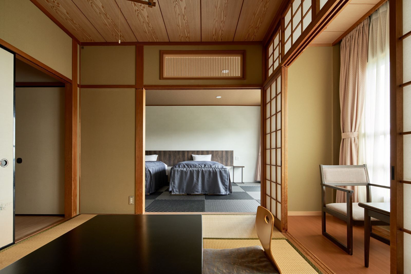 Standard Japanese Western Room, Non Smoking (Twin + 6 Tatami Mats) | In-room safe, free WiFi