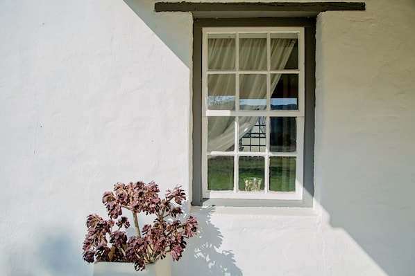 A window with white trim and a white wall. - Shanzeley Guest House (Uniondale)