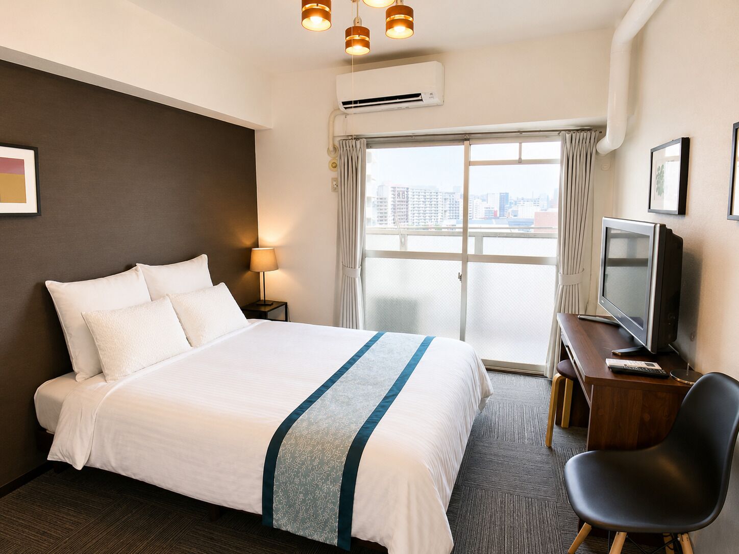Basic Apartment, 1 Double Bed, Balcony, City View (1004) | 1 bedroom, desk, iron/ironing board, free WiFi