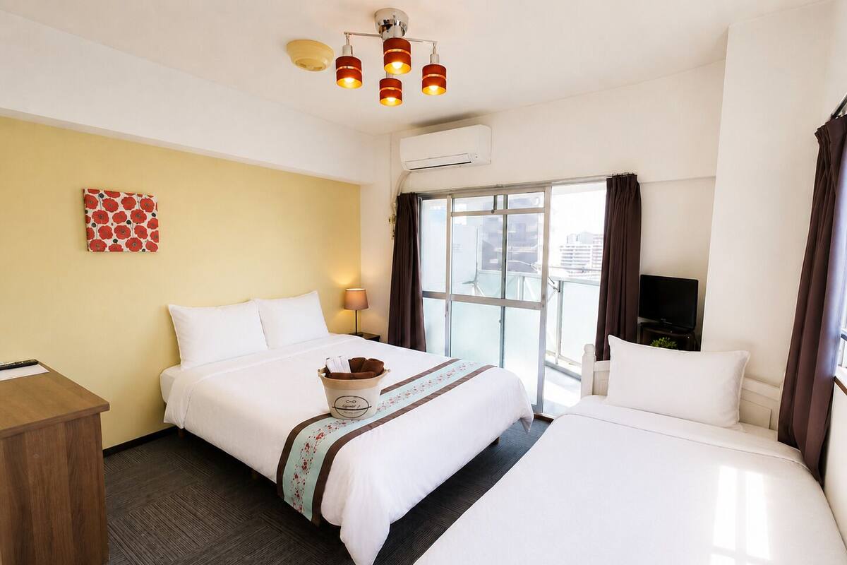 Apartamento, balcón, vistas a la ciudad (1003) | 1 dormitorio, escritorio, tabla de planchar con plancha y wifi gratis