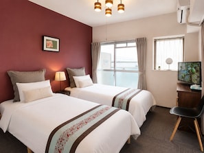 Apartment, 2 Single Beds, Balcony, City View (501) | 1 bedroom, desk, iron/ironing board, free WiFi - COCO Fukuoka Chiyo (Fukuoka)