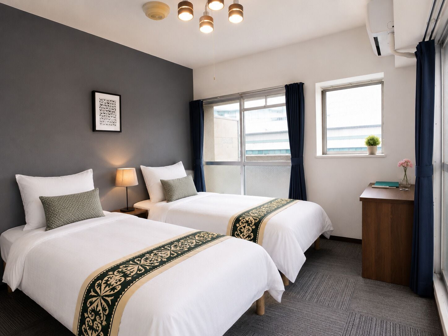 Apartment, 2 Single Beds, Balcony, City View (401) | 1 bedroom, desk, iron/ironing board, free WiFi