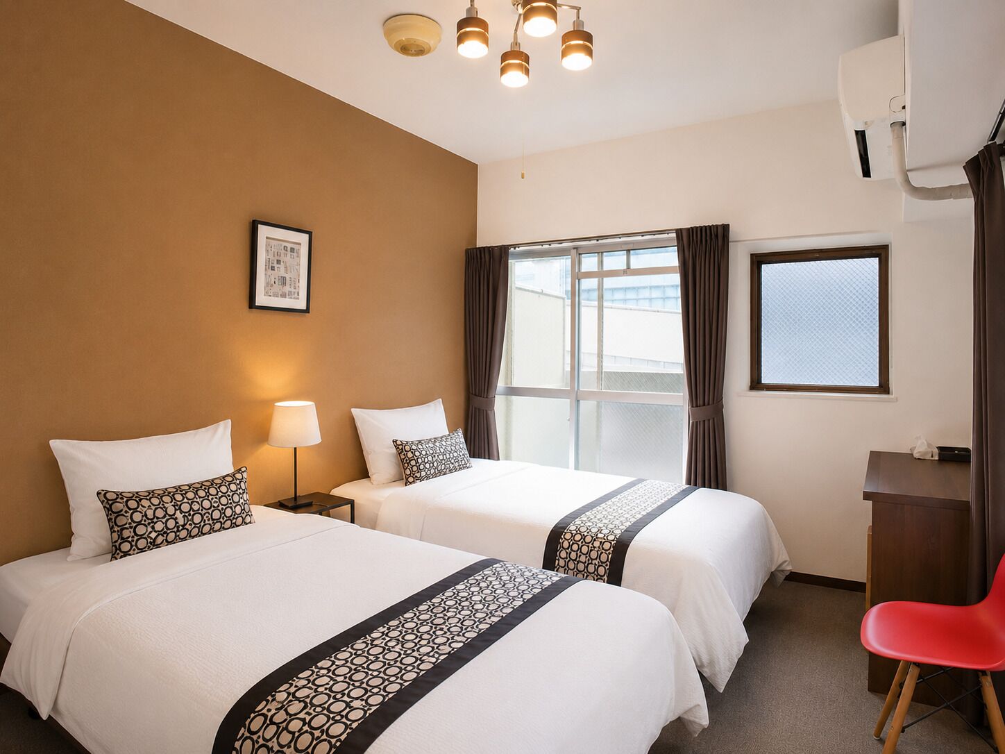 Apartment, 2 Single Beds, Balcony, City View (201) | 1 bedroom, desk, iron/ironing board, free WiFi