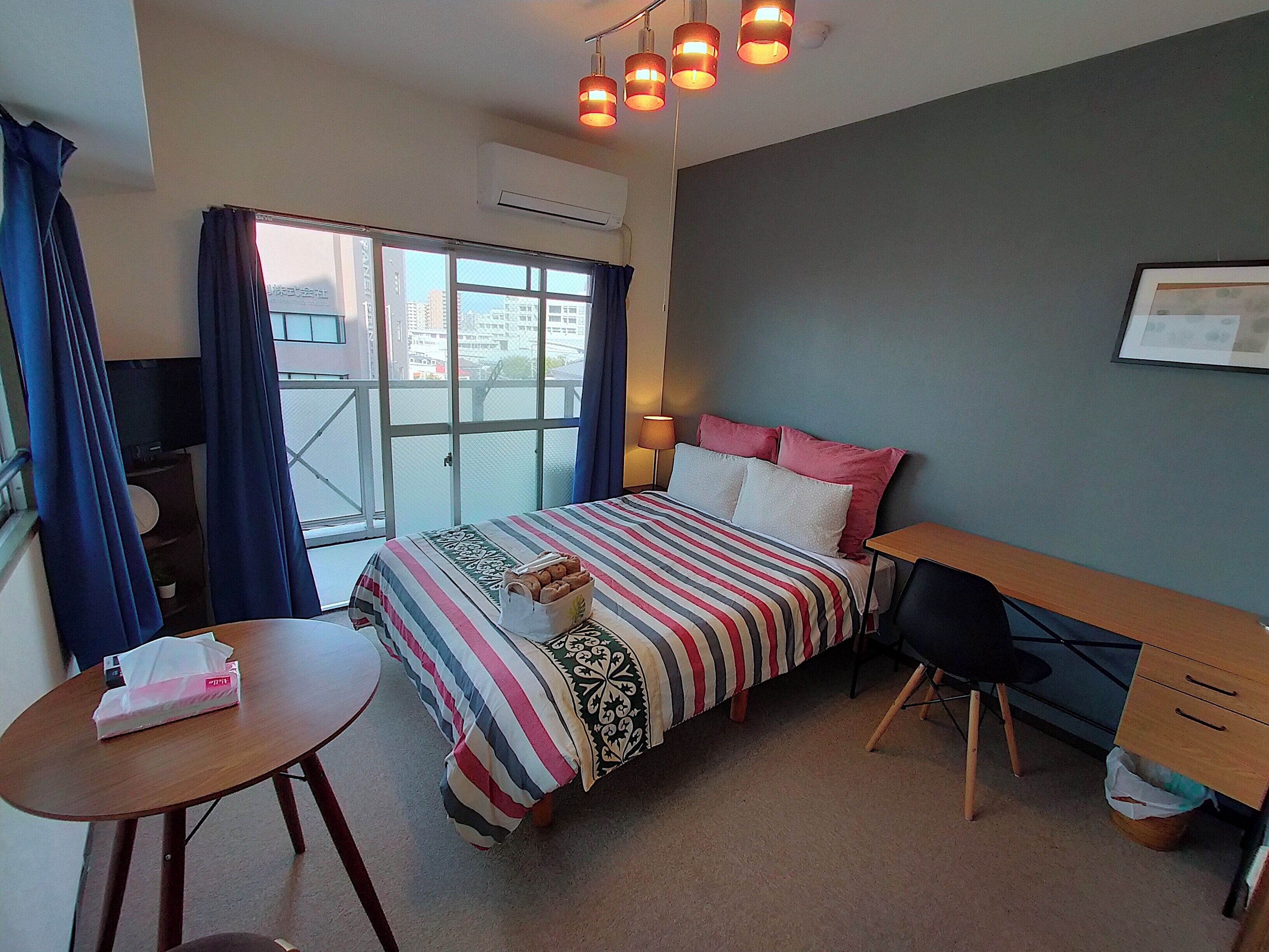 Apartment, 1 Double Bed, Balcony, City View (605) | 1 bedroom, desk, iron/ironing board, free WiFi