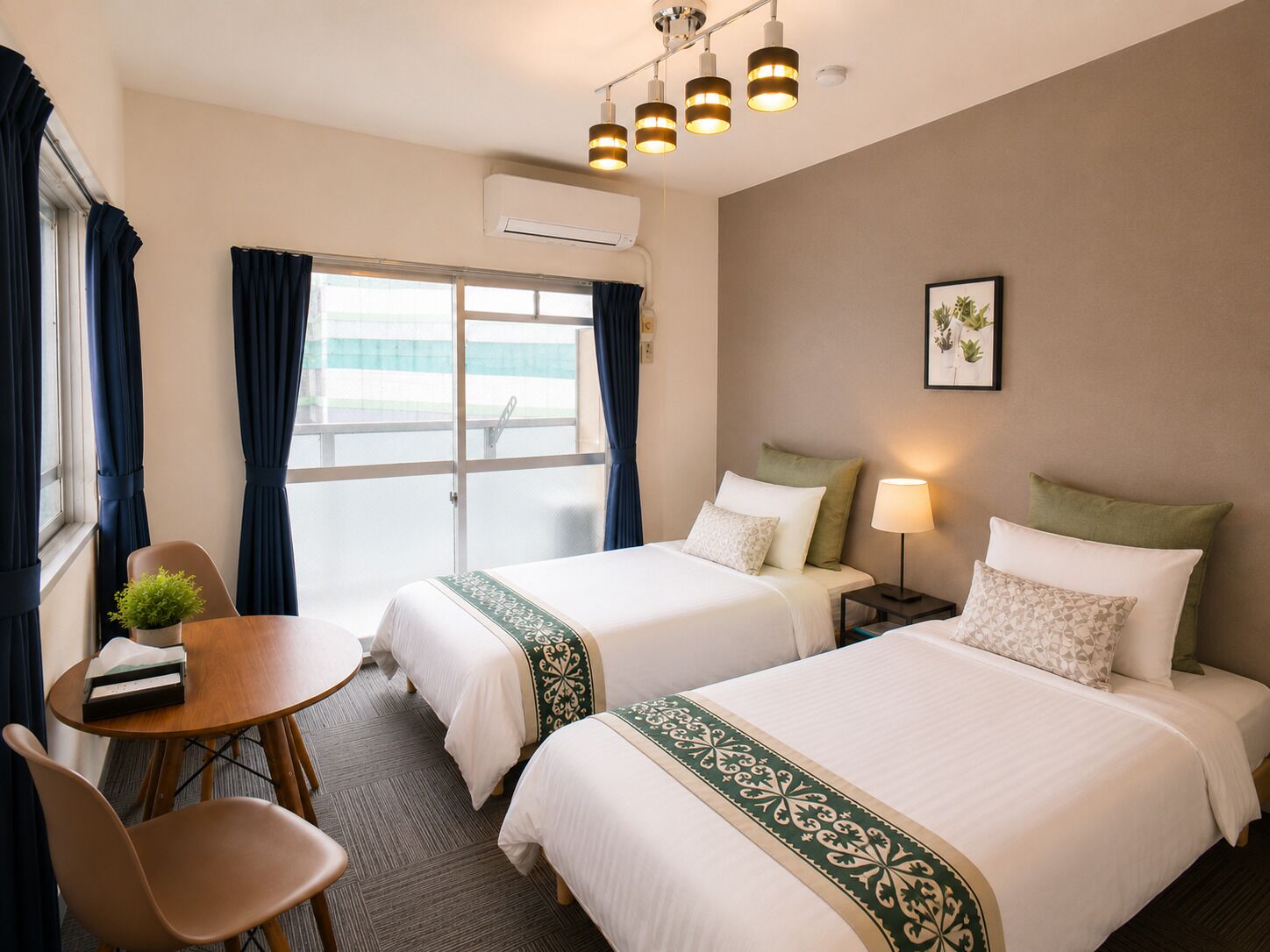 Apartment, 2 Single Beds, Balcony, City View (702) | 1 bedroom, desk, iron/ironing board, free WiFi