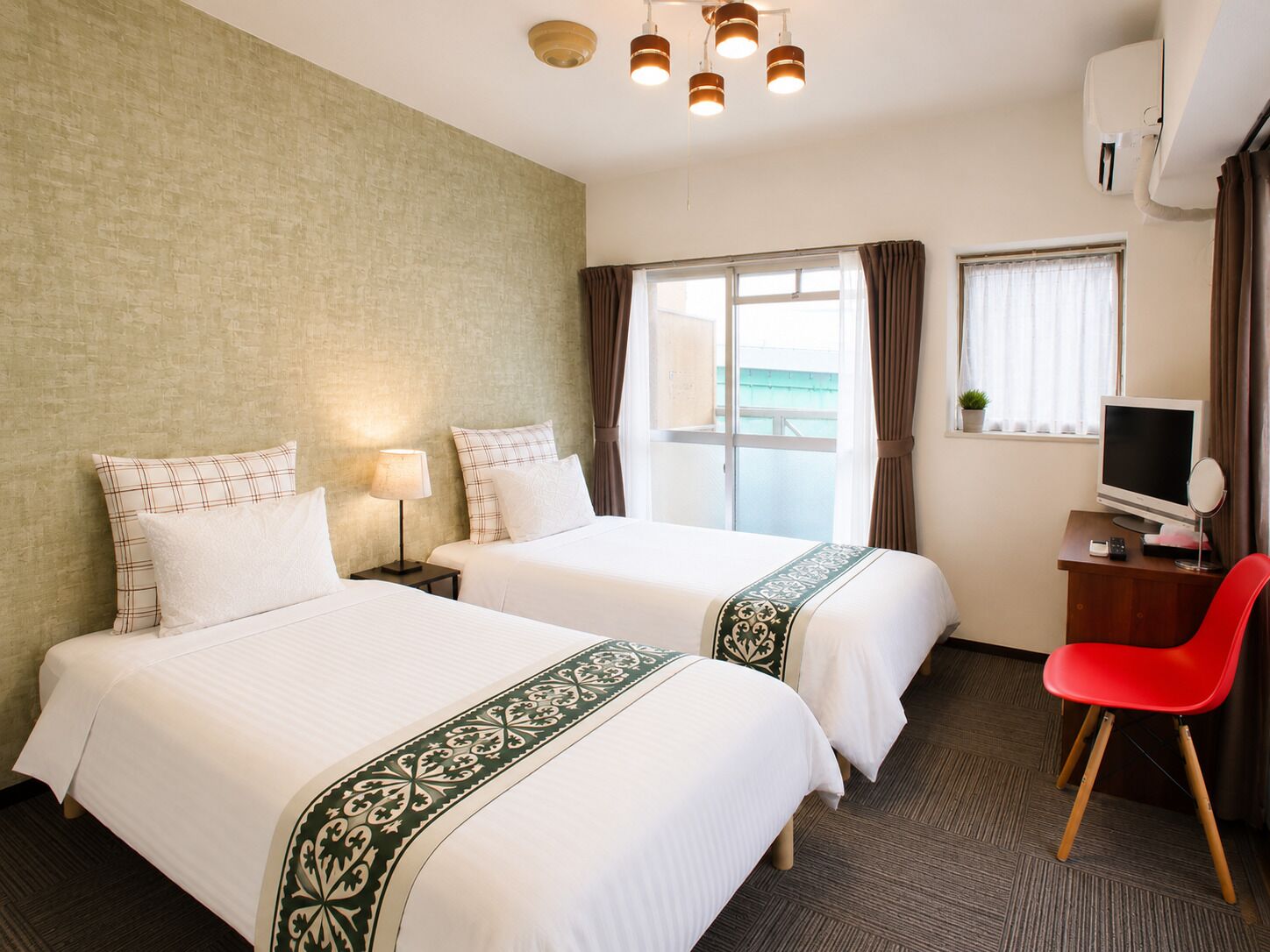Apartment, 2 Single Beds, Balcony, City View (601) | 1 bedroom, desk, iron/ironing board, free WiFi