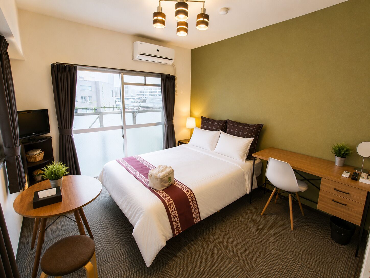 Apartment, 1 Double Bed, Balcony, City View (705) | 1 bedroom, desk, iron/ironing board, free WiFi