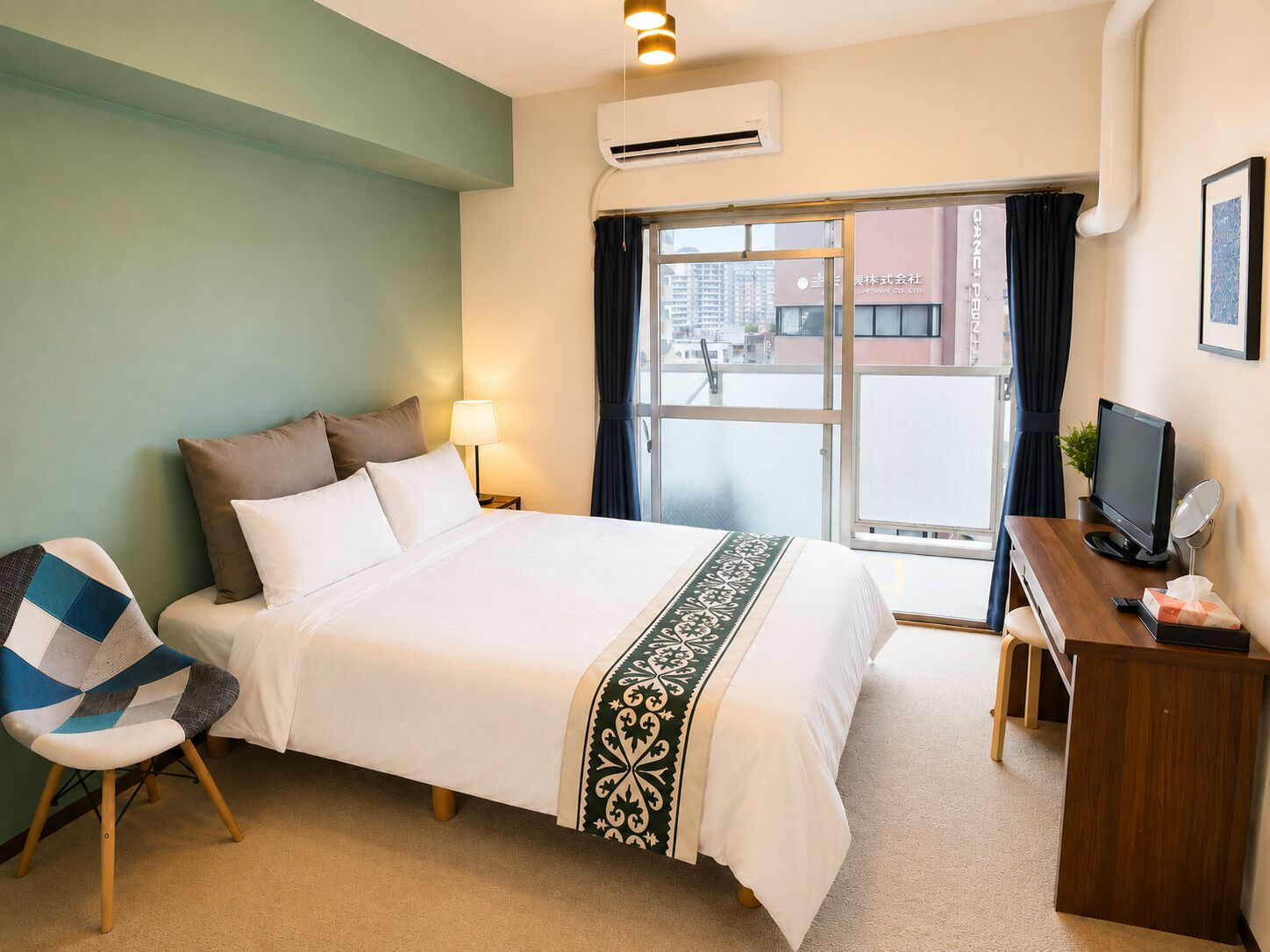 Apartment, 1 Double Bed, Balcony, City View (604) | 1 bedroom, desk, iron/ironing board, free WiFi