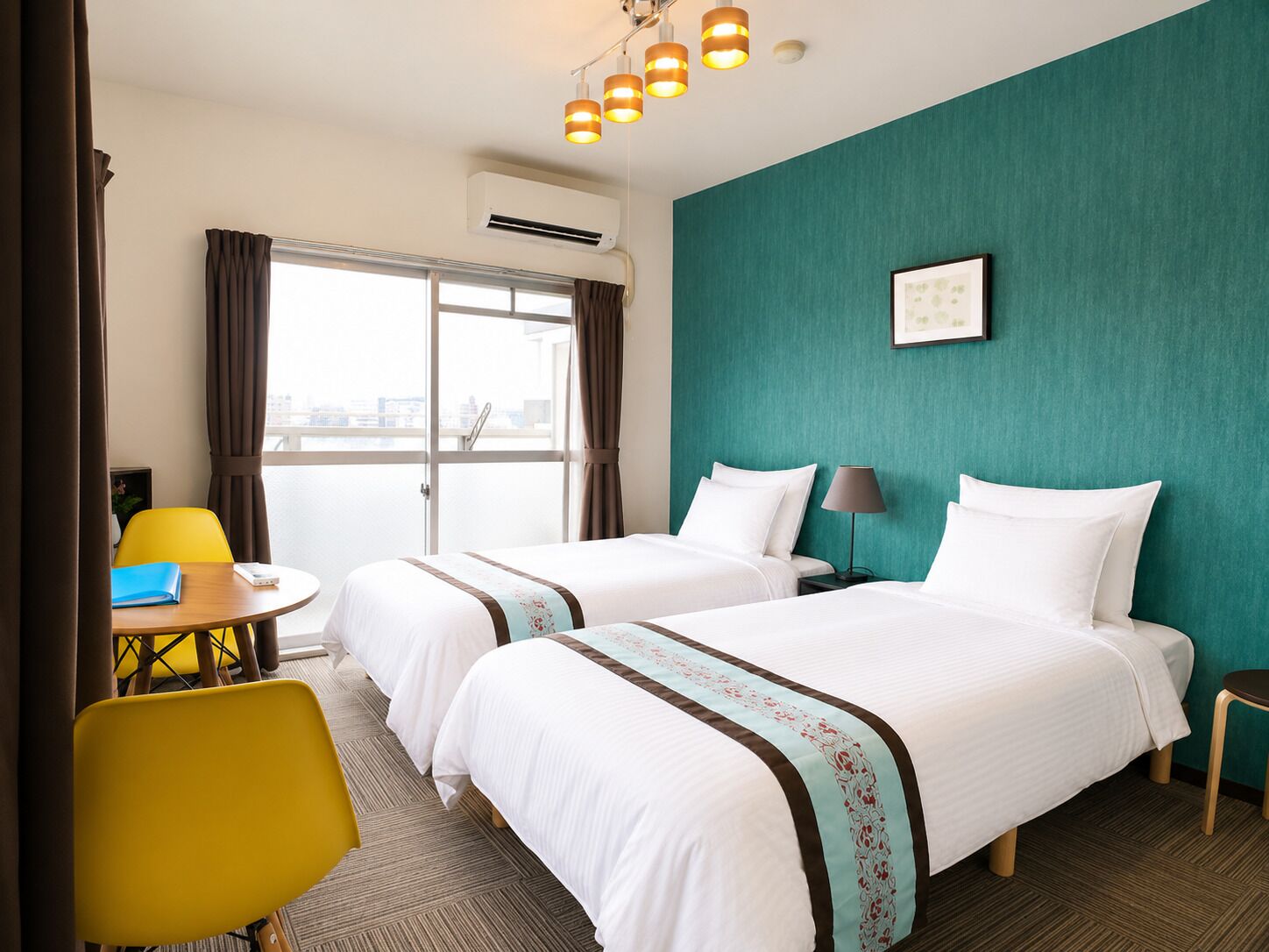 Apartment, 2 Single Beds, Balcony, City View (1002) | 1 bedroom, desk, iron/ironing board, free WiFi