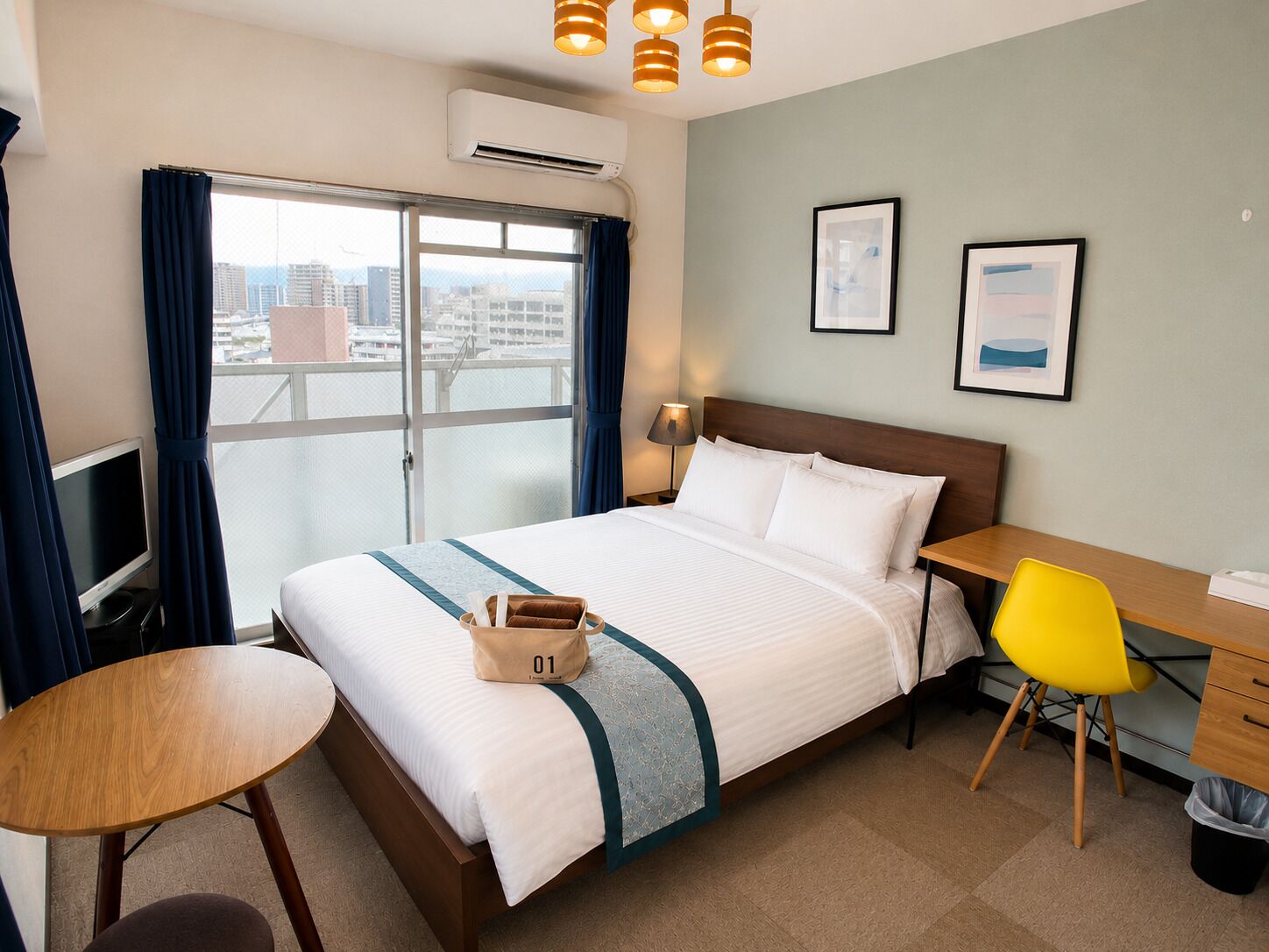 Apartment, 1 Double Bed, Balcony, City View (1005) | 1 bedroom, desk, iron/ironing board, free WiFi