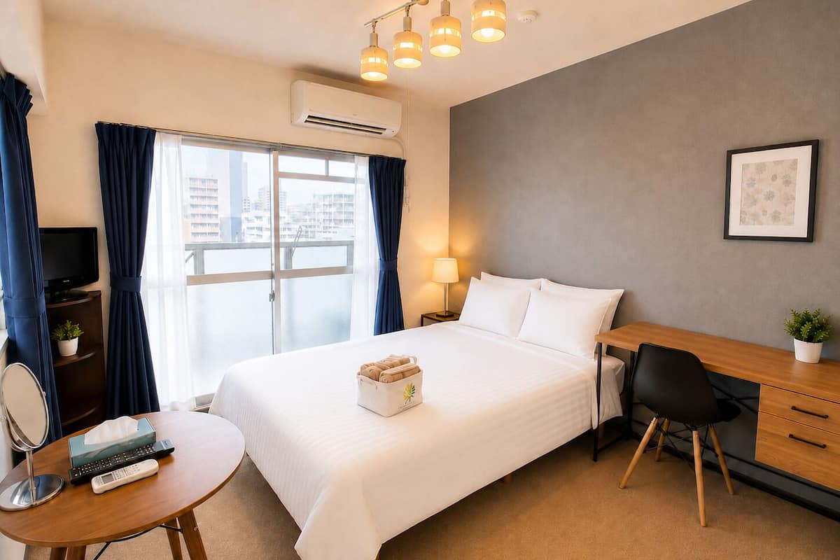 Apartment, 1 Double Bed, Balcony, City View (805) | 1 bedroom, desk, iron/ironing board, free WiFi