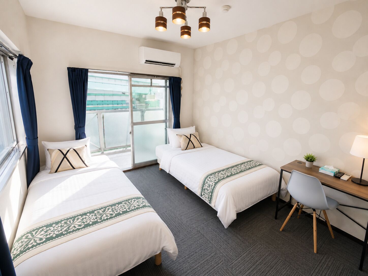 Apartment, 2 Single Beds, Balcony, City View (502) | 1 bedroom, desk, iron/ironing board, free WiFi
