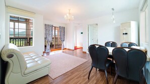 Family Room, 2 Bedrooms (40 PY) | Living area | Flat-screen TV, heated floors