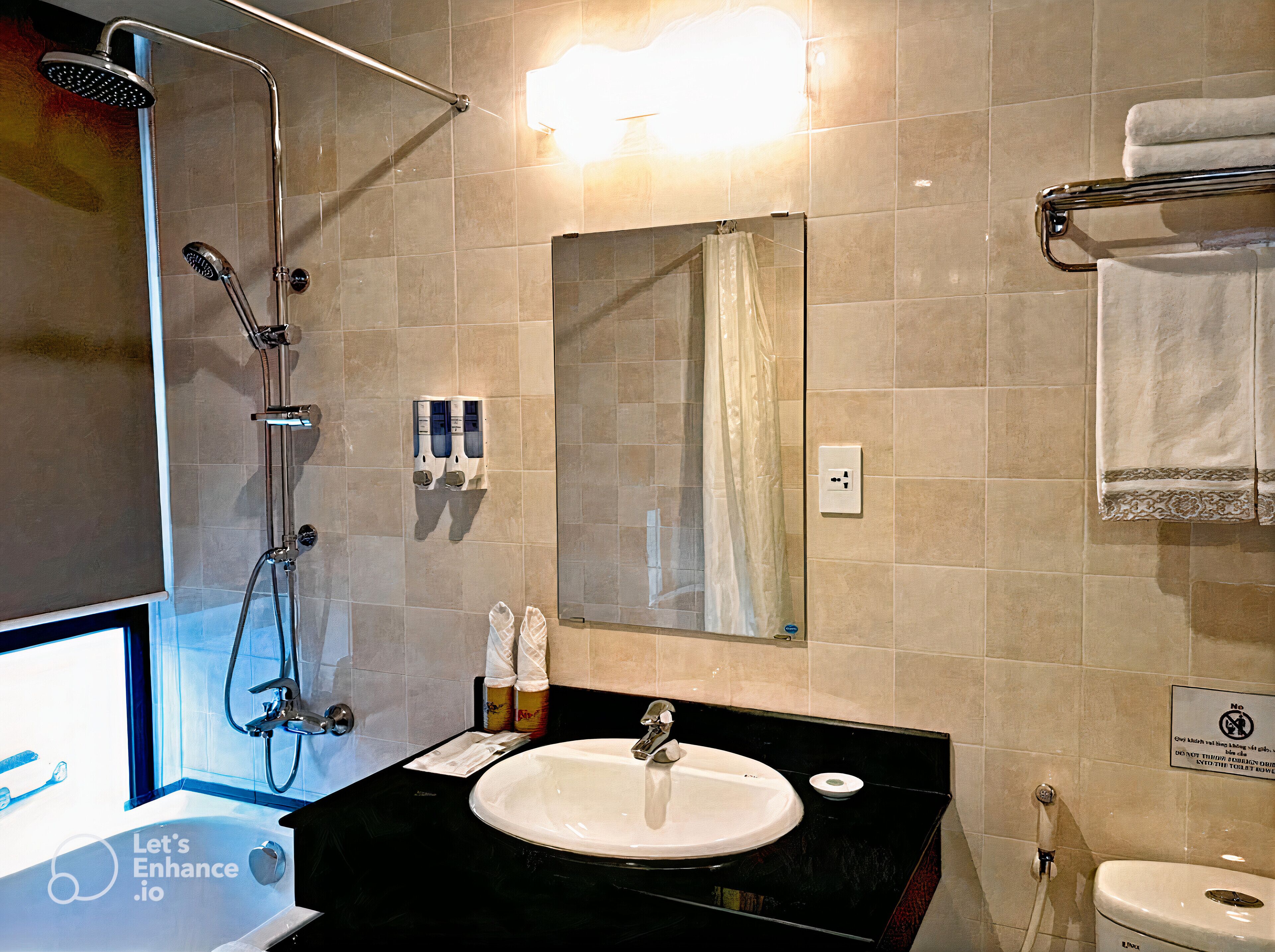 deluxe room, bathtub | bathroom sink