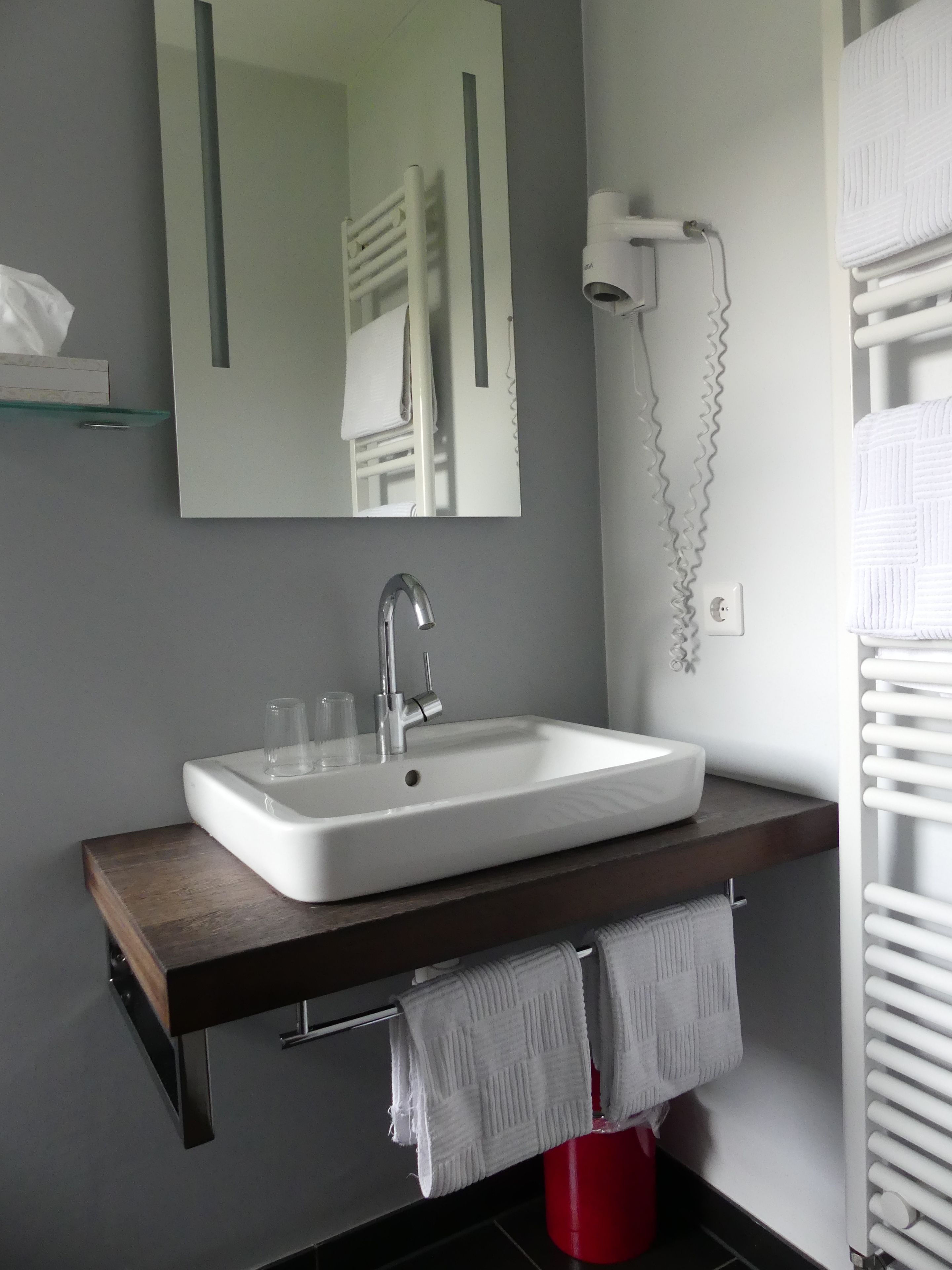 Deluxe tweepersoonskamer | Badkamer met wastafel