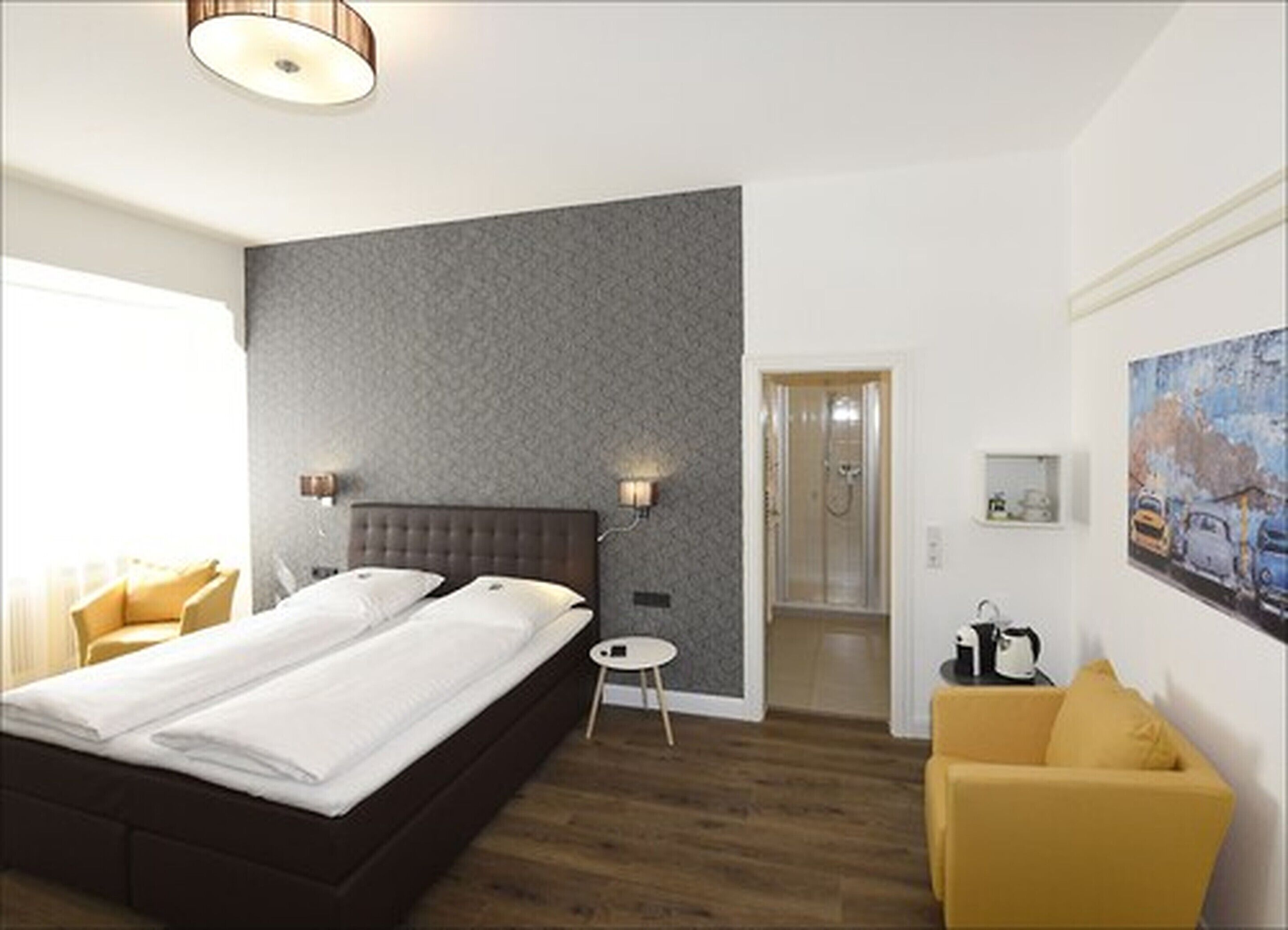 standard double room | hypo-allergenic bedding, individually decorated, desk, laptop workspace