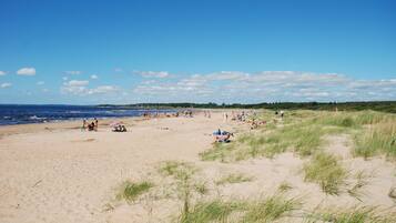 Beach nearby, beach volleyball