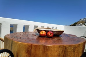 Deluxe House, 2 Bedrooms, Sea View | Terrace/patio - Gerani Deluxe Houses with Sea View (Astypalaia)