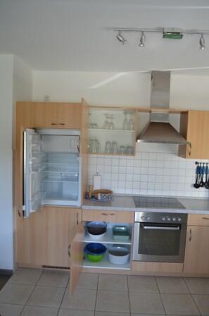 Maison | Cuisine privée | Réfrigérateur, un four, surface de cuisson, lave-vaisselle