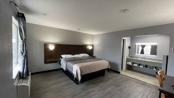 Blackout curtains, soundproofing, free WiFi, bed sheets