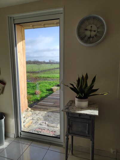 very quiet rural house