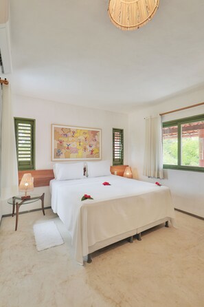 Suíte Super King | Minibar, Bügeleisen/Bügelbrett, kostenloses WLAN, Bettwäsche