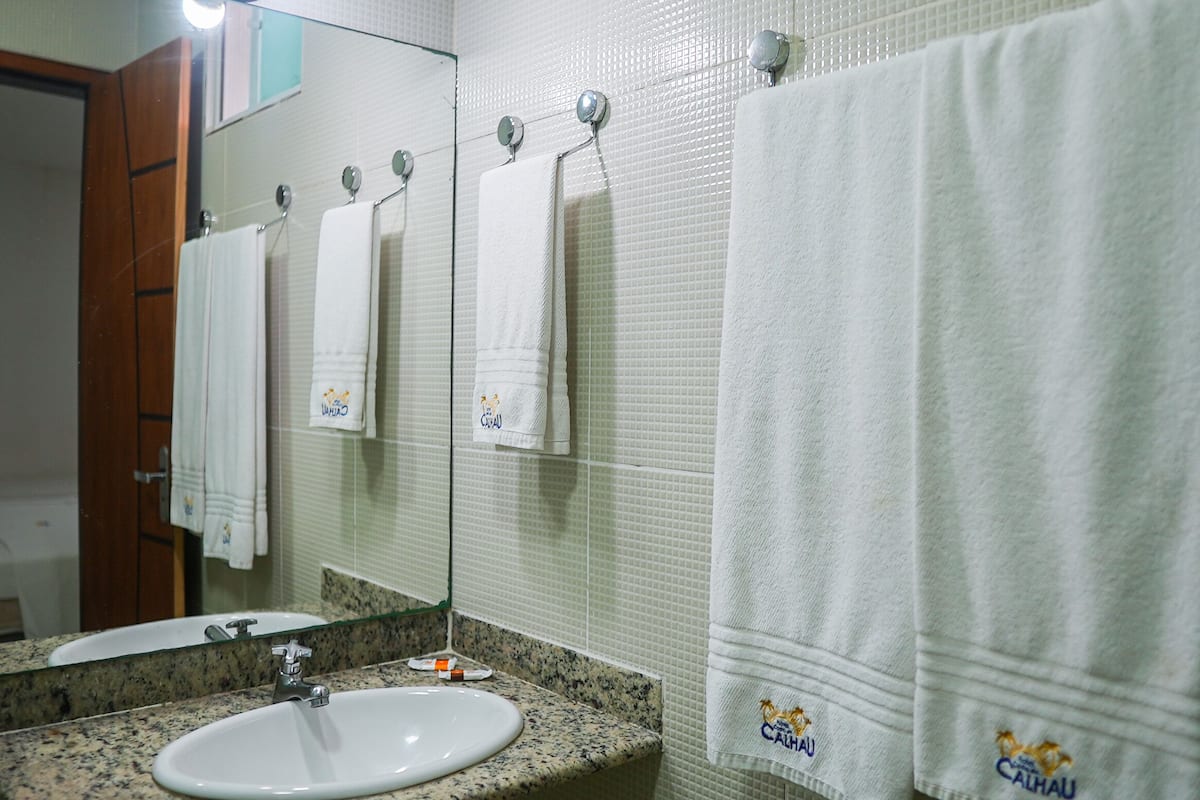 family room | bathroom | shower, towels, soap, toilet paper