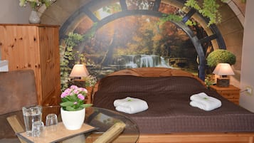 Apartemen, pemandangan kebun | 1 kamar tidur dan didekorasi berbeda-beda