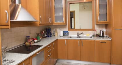 Wohnung genau in der Mitte