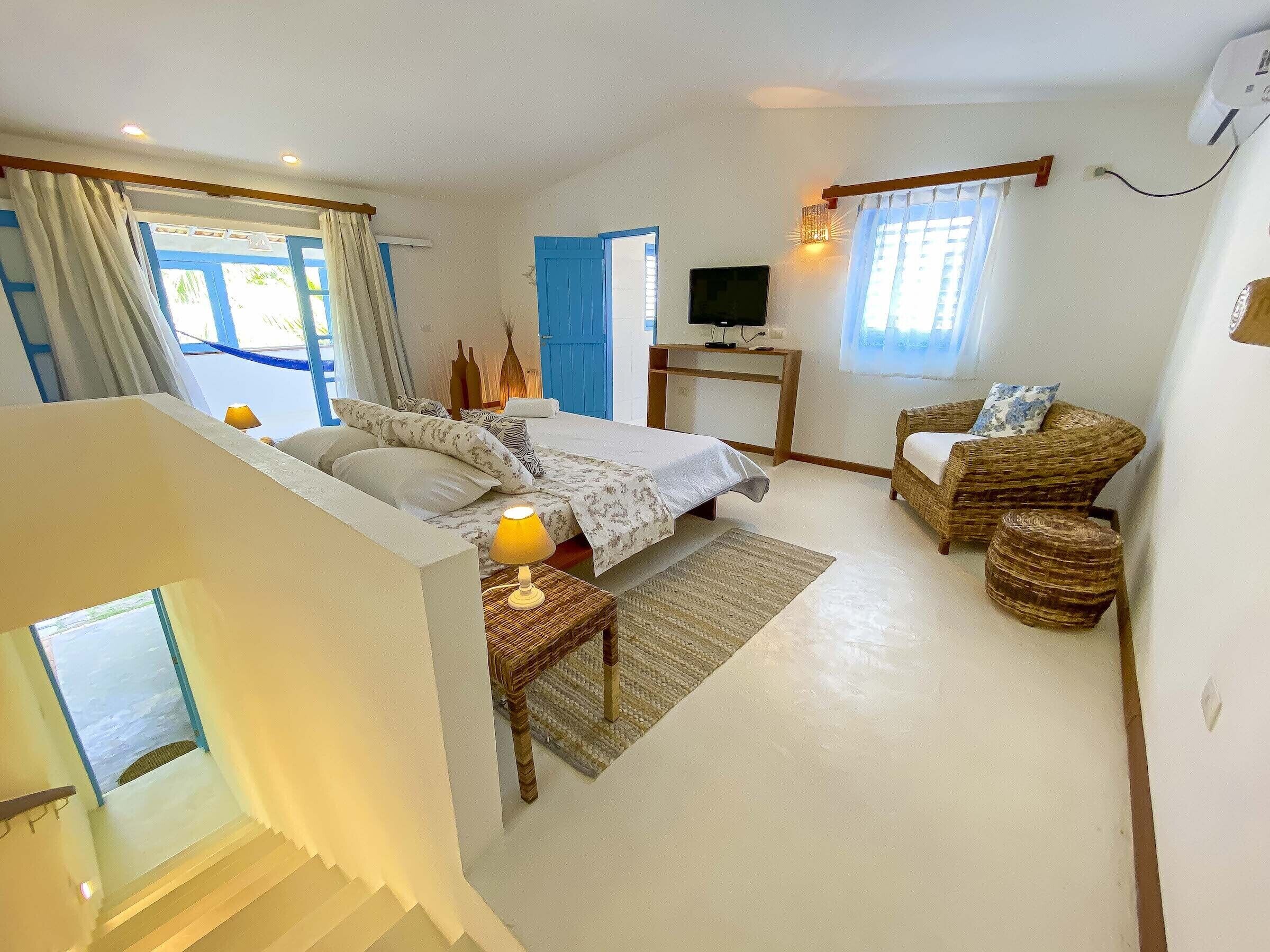 senior double room (first floor, independent entrance) | premium bedding, minibar, individually decorated, individually furnished