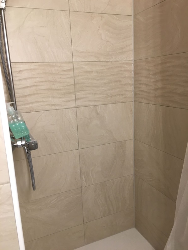 Basic-Apartment, 1 Schlafzimmer | Dusche im Bad