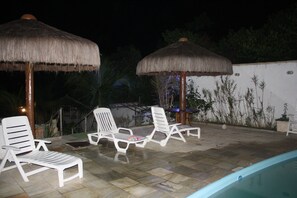 Piscine extérieure, piscine chauffée