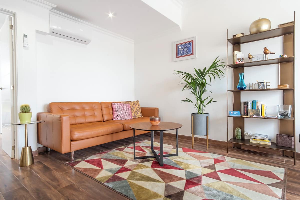 Apartemen Premium, 1 kamar tidur, teras, pemandangan sungai | 4 kamar tidur, seprai katun Mesir, seprai premium, dan brankas