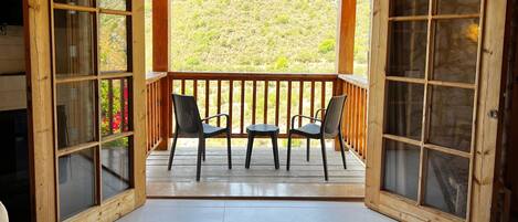 Studio, poreamme (Bungalow) | Terassi/patio