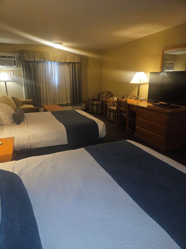 Room, Multiple Beds, Non Smoking | Desk, iron/ironing board, WiFi (free), bed sheets - Travelodge by Wyndham Edson (Edson)