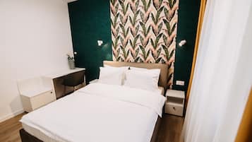 Departamento Premium, 1 cama Queen size y sofá cama, balcón | 1 habitación, ropa de cama de alta calidad y camas con efecto memoria