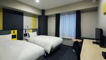 Desk, free WiFi, bed sheets