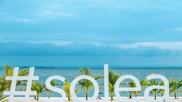 Private beach, free beach cabanas, beach umbrellas, beach towels