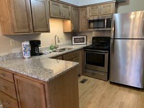 Fridge, microwave, stovetop, coffee/tea maker - Gatlinburg Village 503 is a spacious 3BR townhouse thats a short walk to downtow (Gatlinburg)