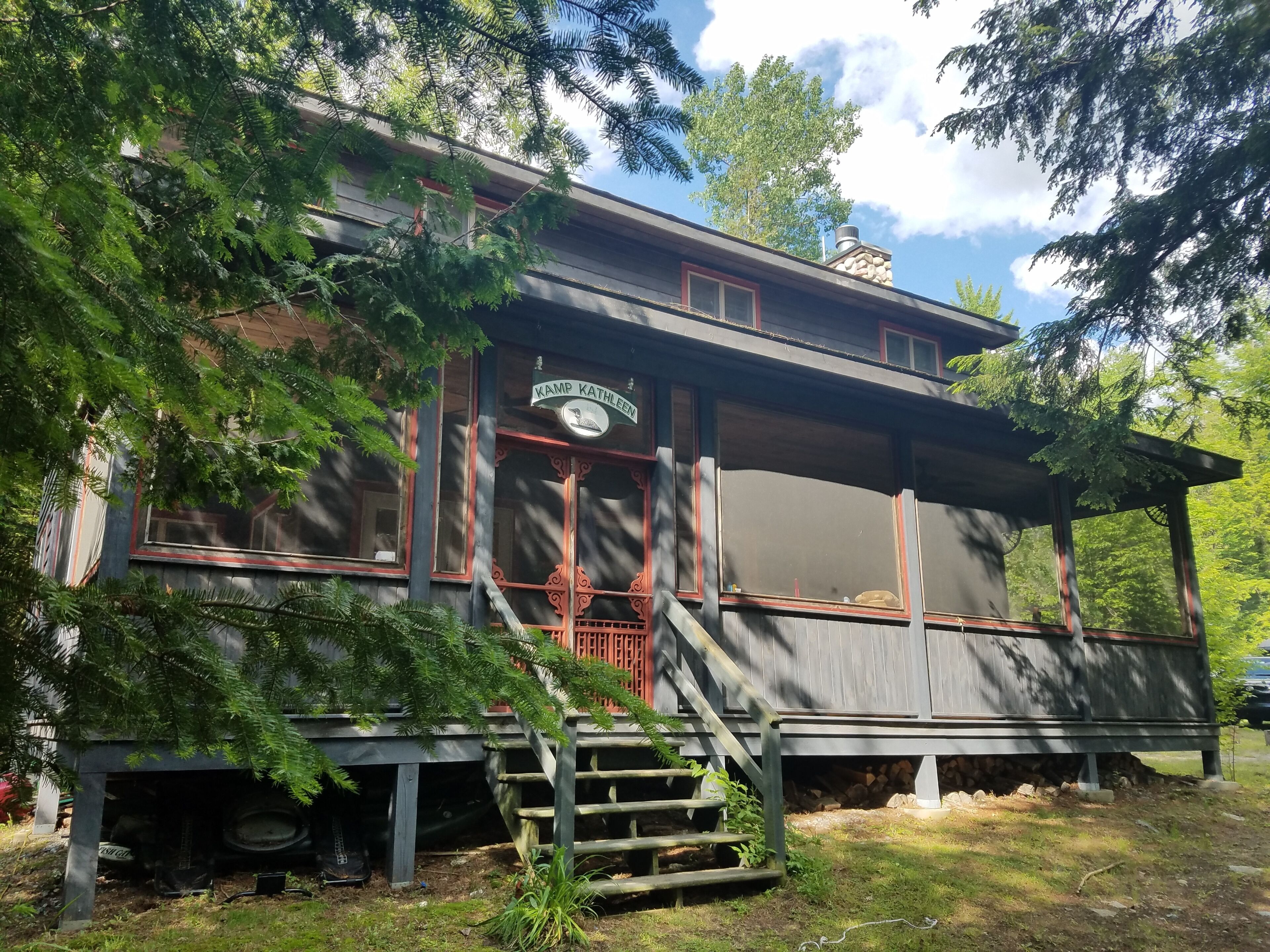 Central Adirondack Lakefront Solar Cabin