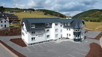 Façana frontal de l'allotjament