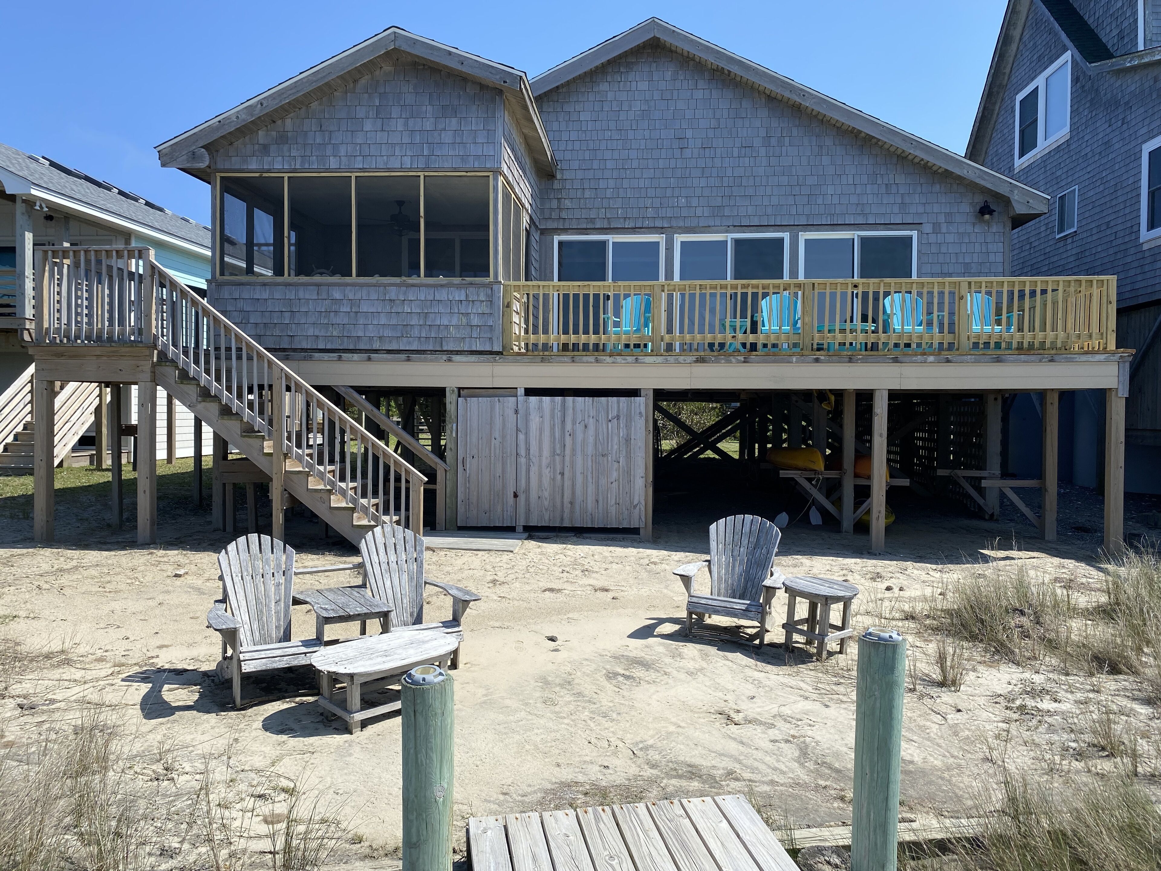 Badger Bungalow:  Sunsets over Pamlico Sound, private boat dock.