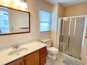 Bathroom - Wild Peony:  Incredible views from the ever popular rooftop deck! (Ocracoke)