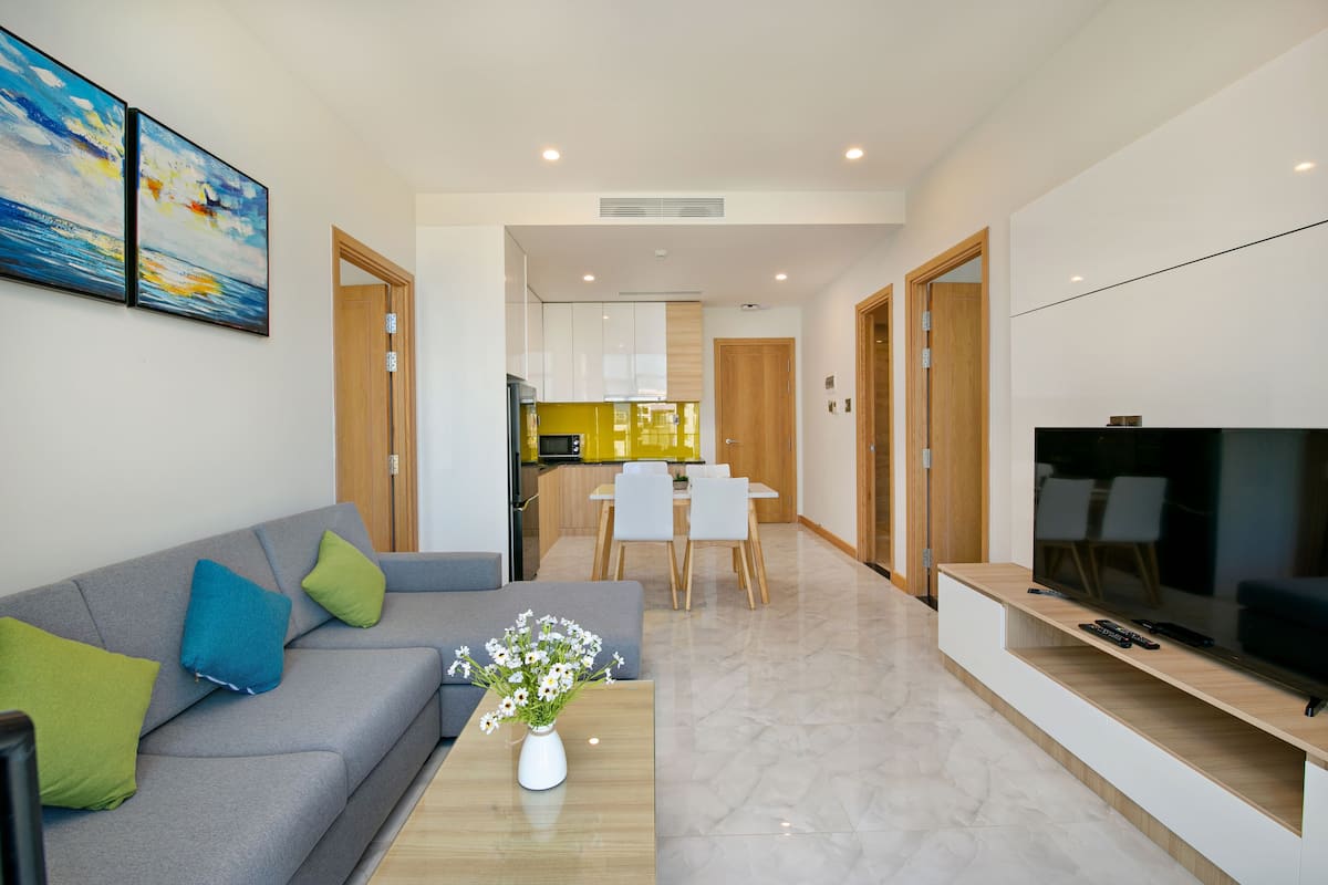Family Apartment, 2 Bedrooms | Living area | Flat-screen TV