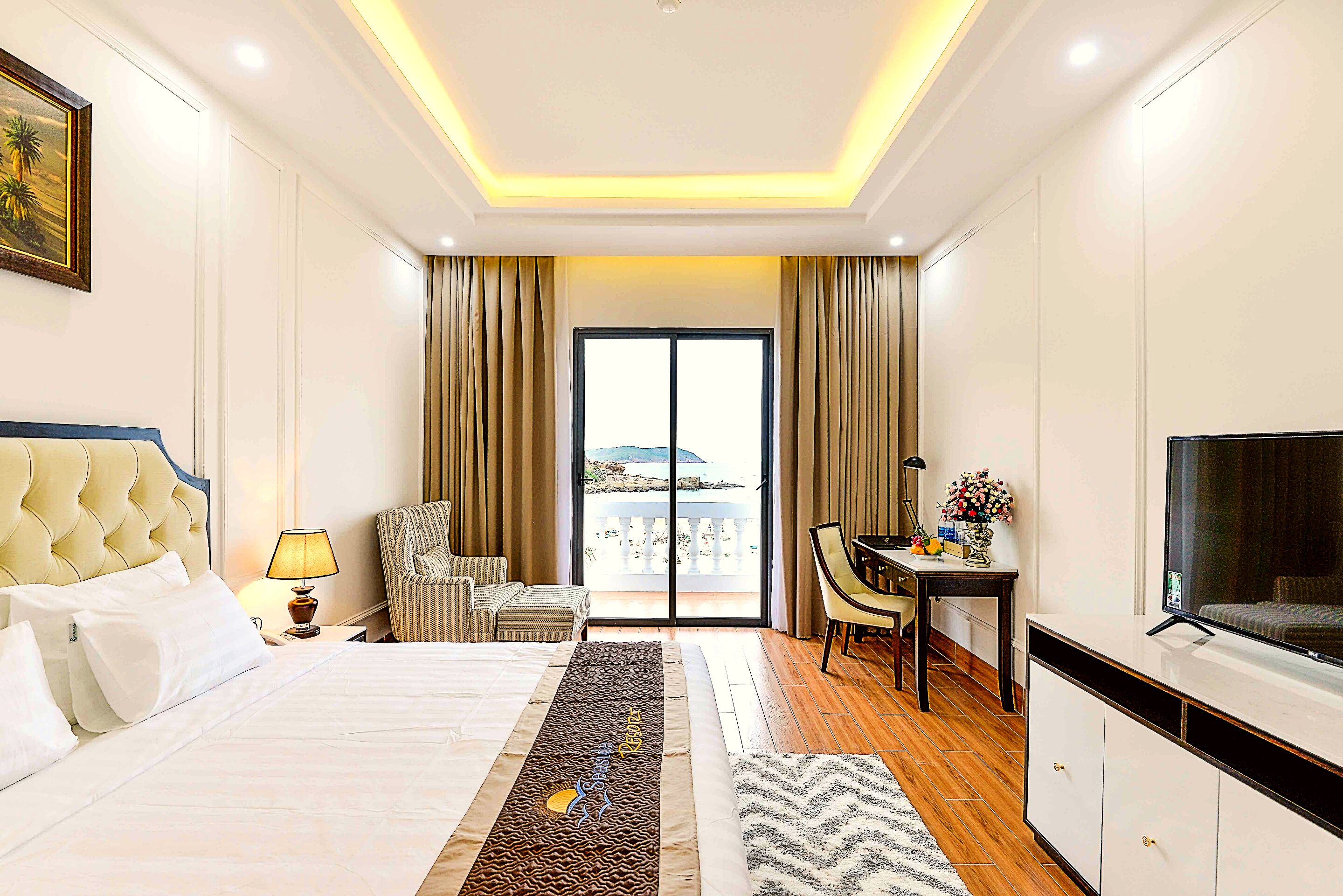 グランド ダブルルーム シービュー (Deluxe King) | 低反発ベッド、ミニバーのアイテム (無料)、セーフティボックス (室内)、デスク