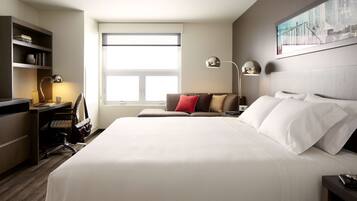 Literie hypoallergénique, surmatelas, coffres-forts dans les chambres