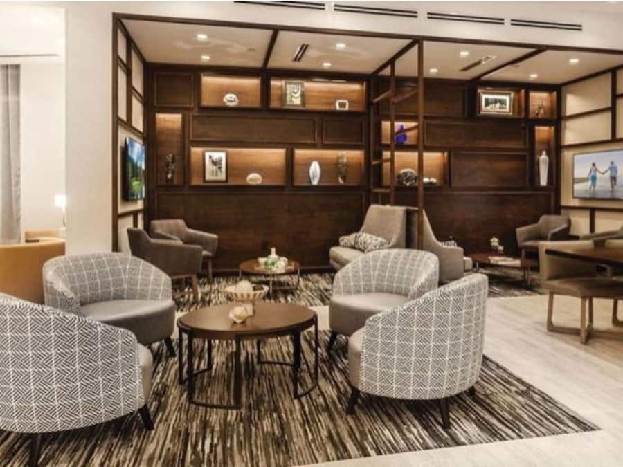 Sitteområde i lobbyen