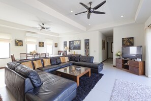 4 Bedrooms Luxury Pool Villa | Living area | MP3 dock - Luxury Villa Onyx Nai Harn Beach (Rawai)