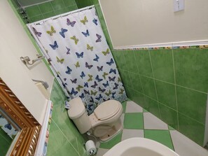 Towels, soap, toilet paper