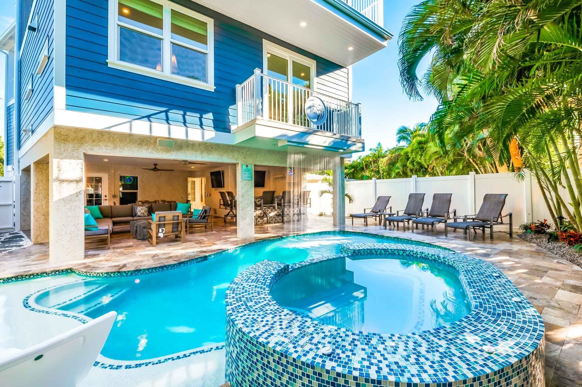 A heated pool
